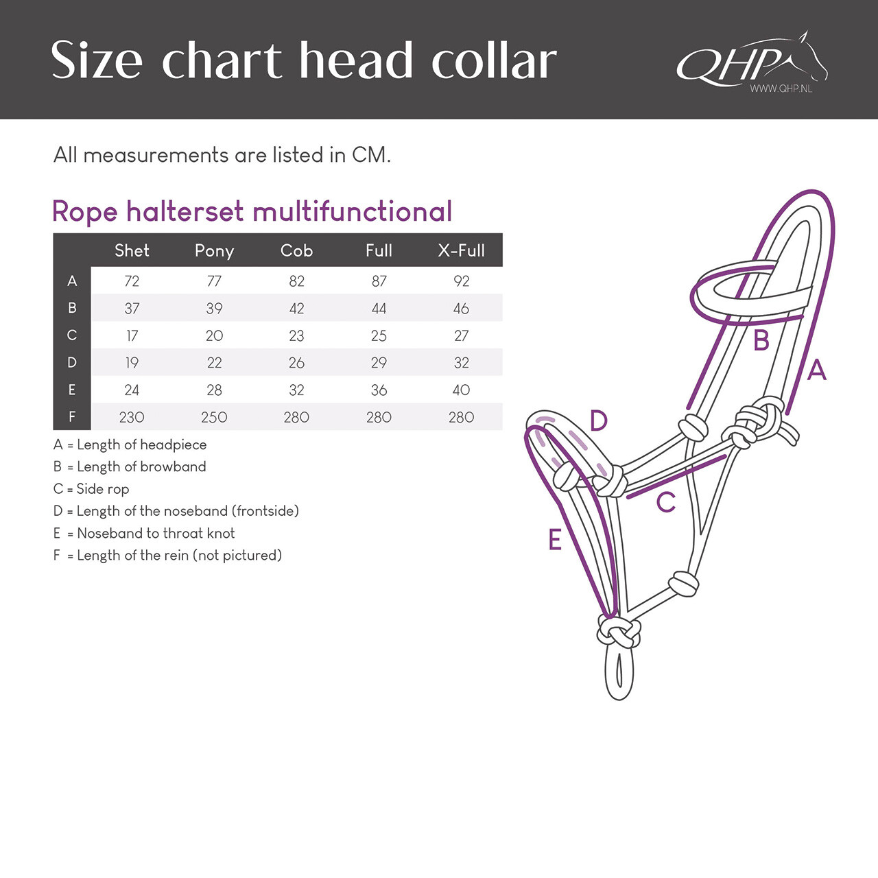 Rope halterset multifunctional