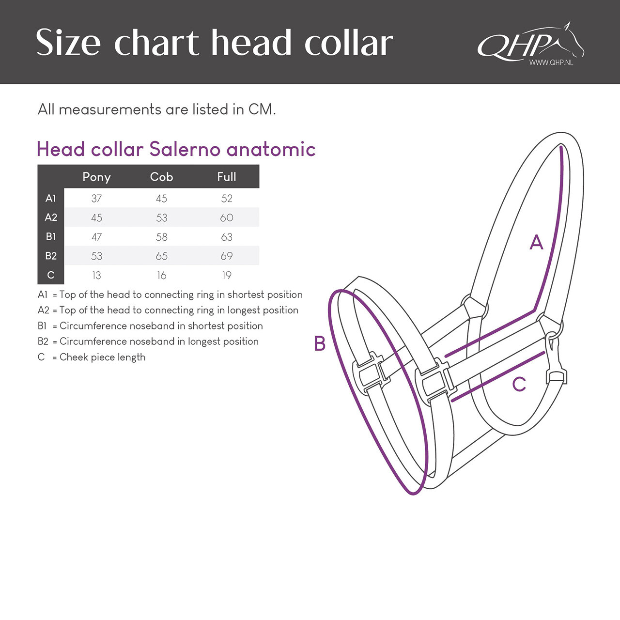 Head collar Salerno anatomic