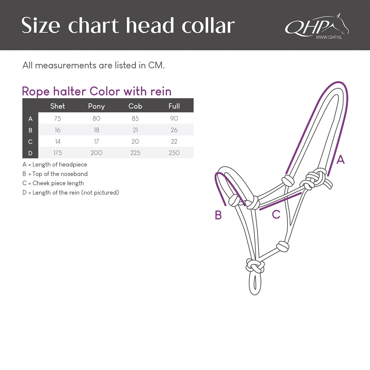 Rope halter Color with rein