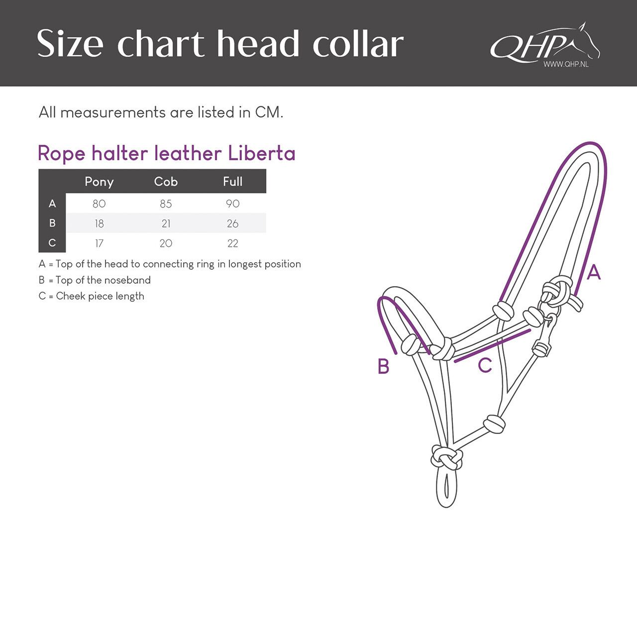 Rope halter leather Liberta