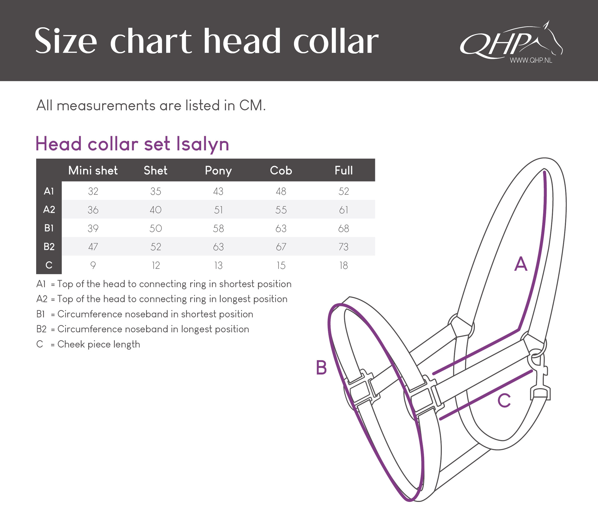 Head collar set Isalyn