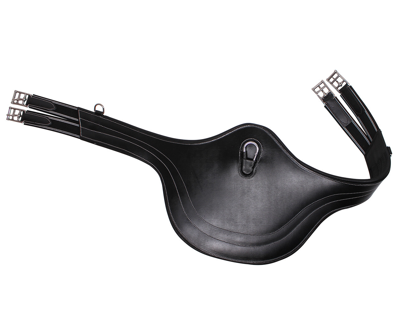 Belly guard girth with luxury stitching