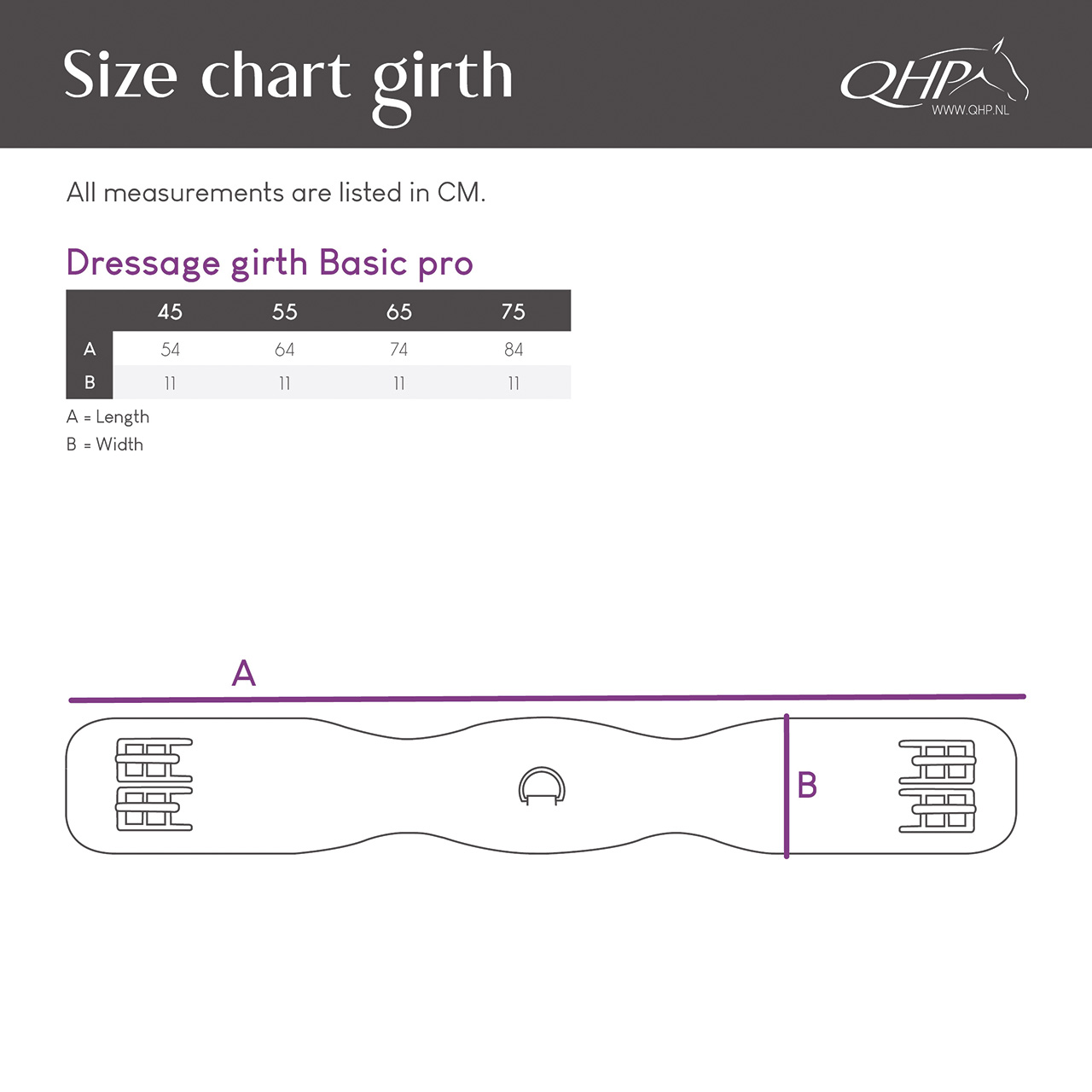 Dressage girth Basic pro