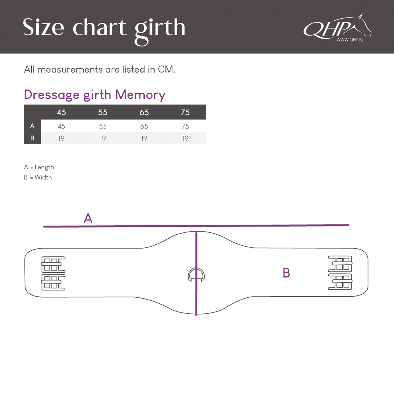 Dressage girth Memory