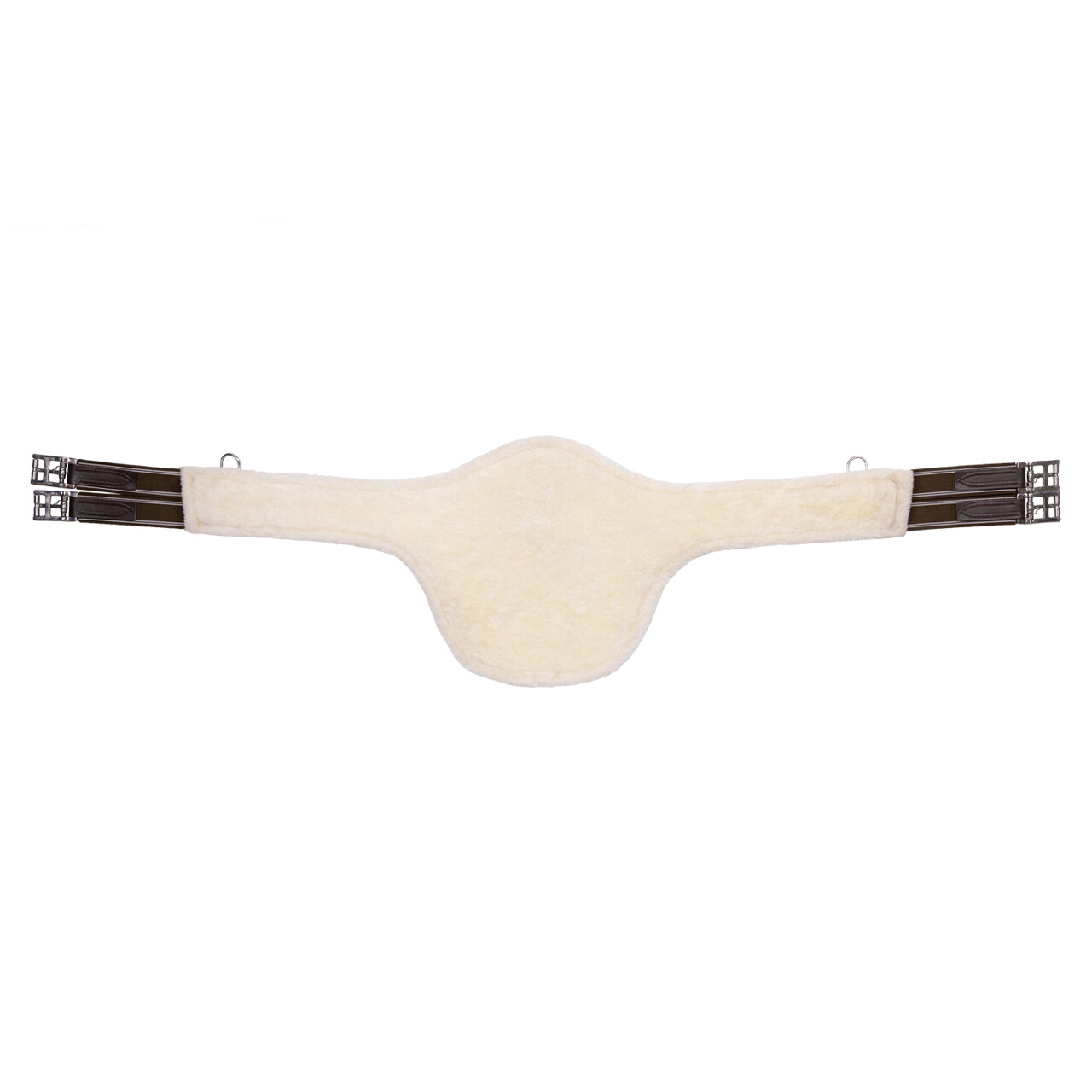 Belly guard girth with removable fur