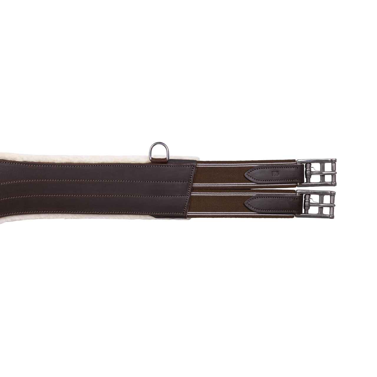 Belly guard girth with removable fur