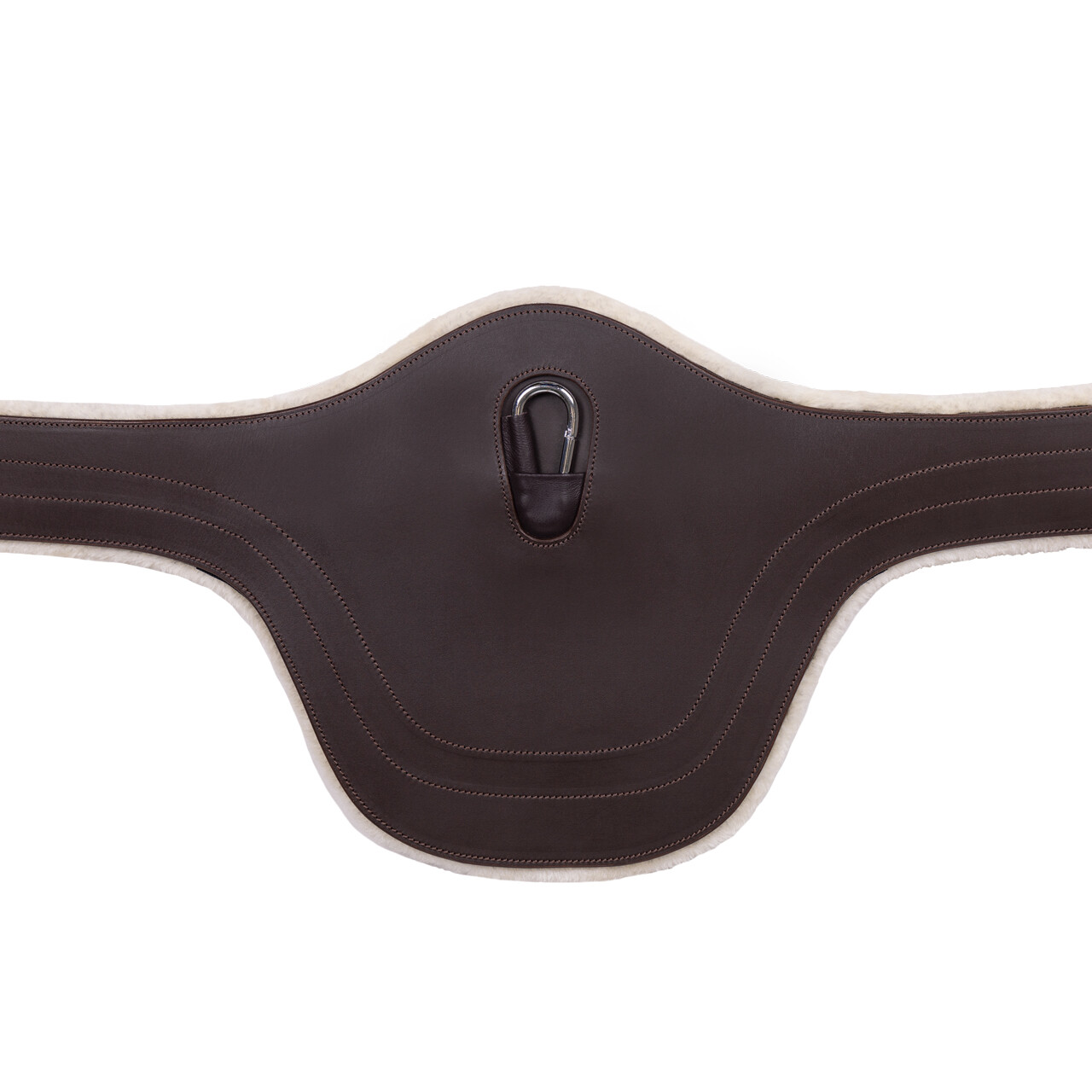 Belly guard girth with removable fur