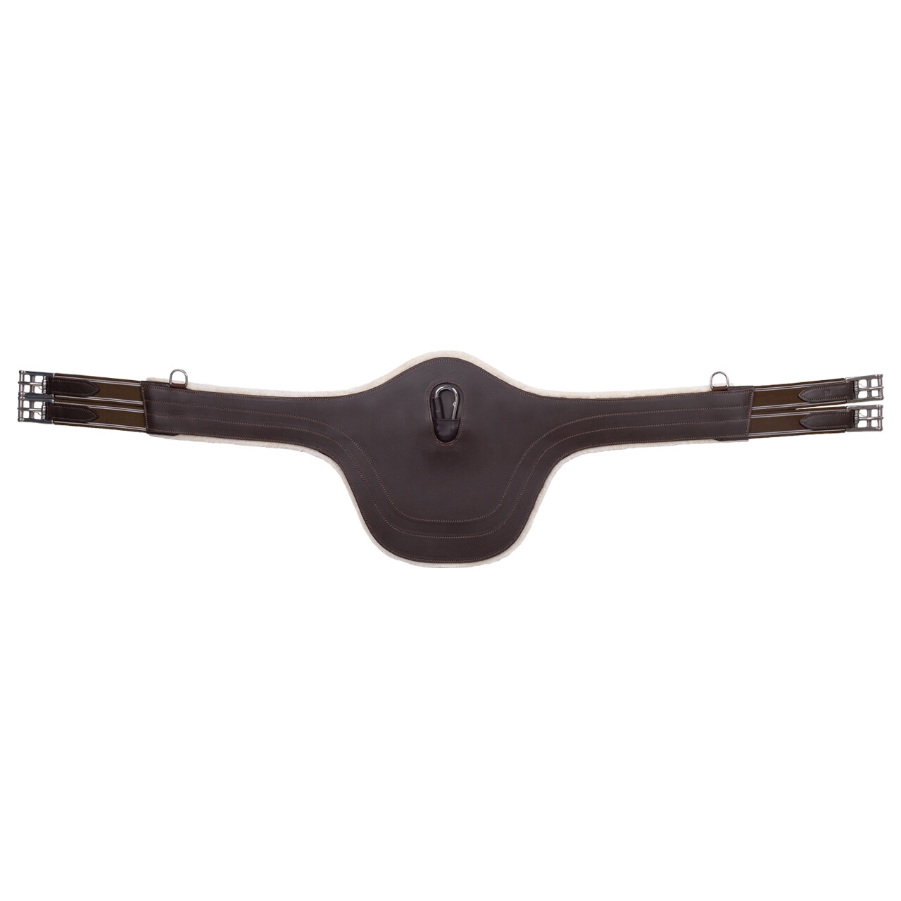 Belly guard girth with removable fur