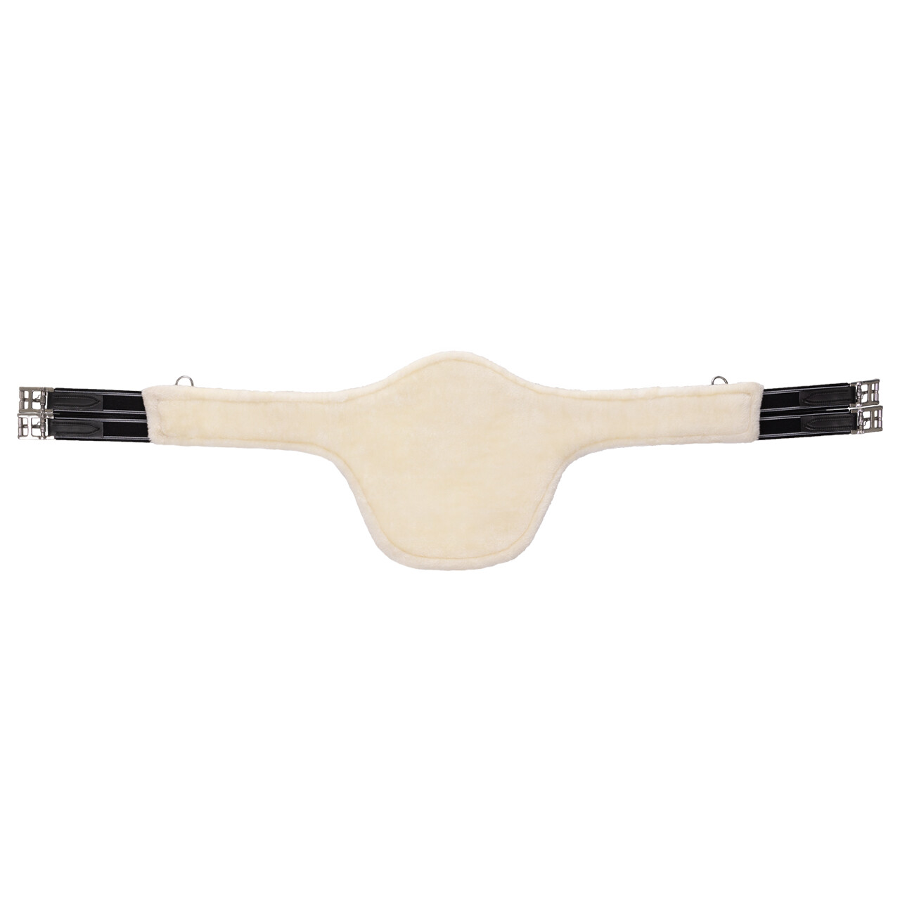 Belly guard girth with removable fur