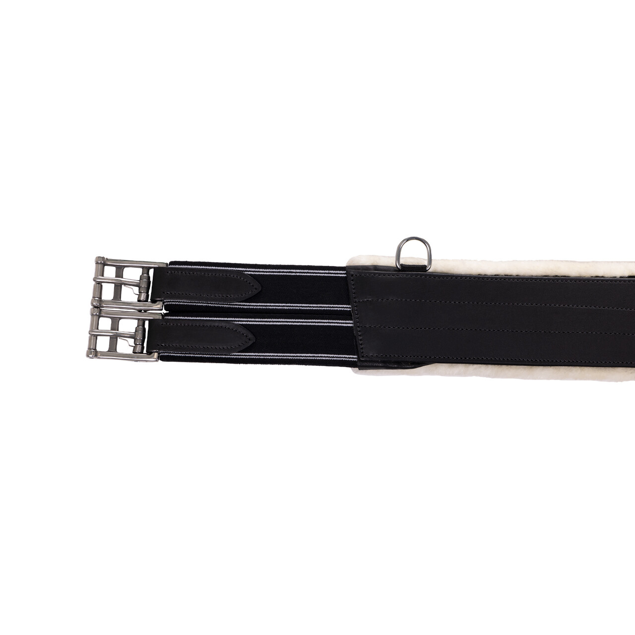 Belly guard girth with removable fur