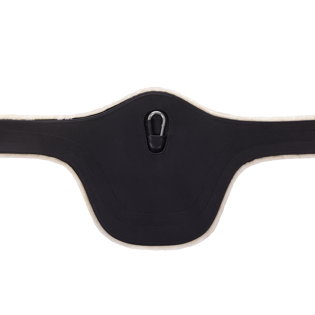 Belly guard girth with removable fur