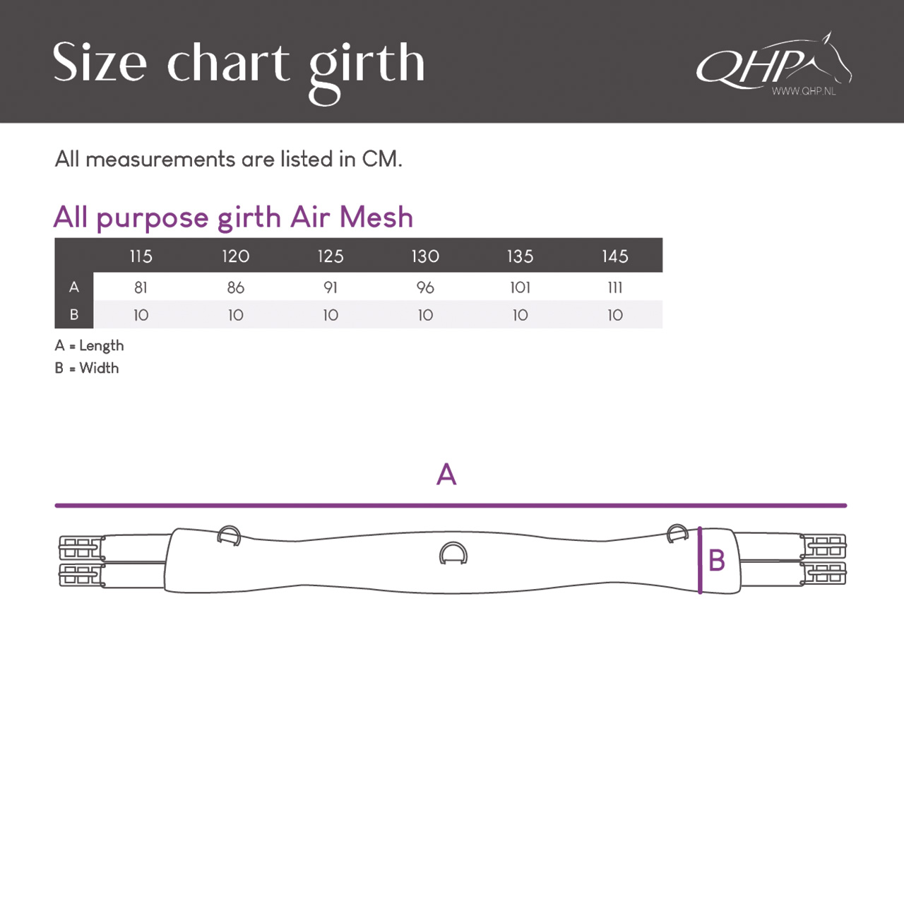 All purpose girth Air Mesh