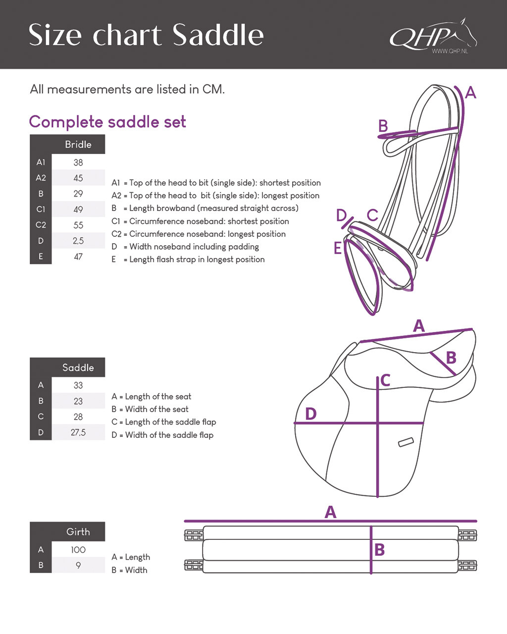 Complete saddle set Melbourne