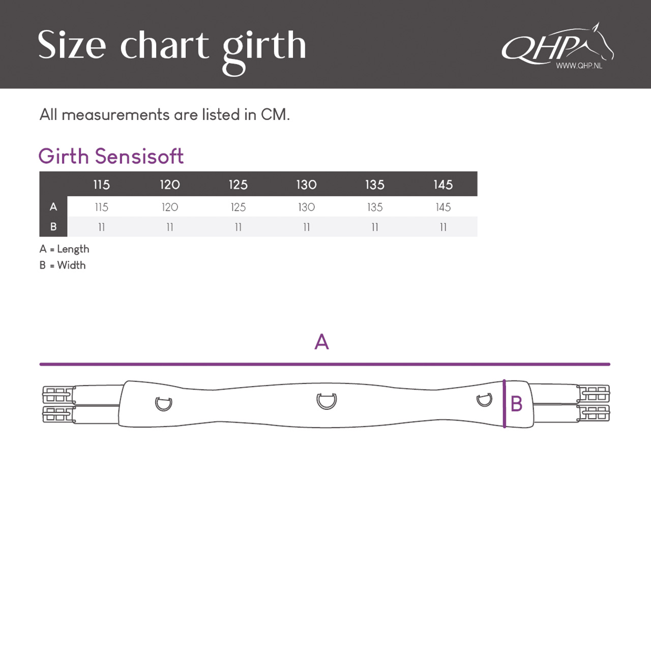 All purpose girth Sensisoft