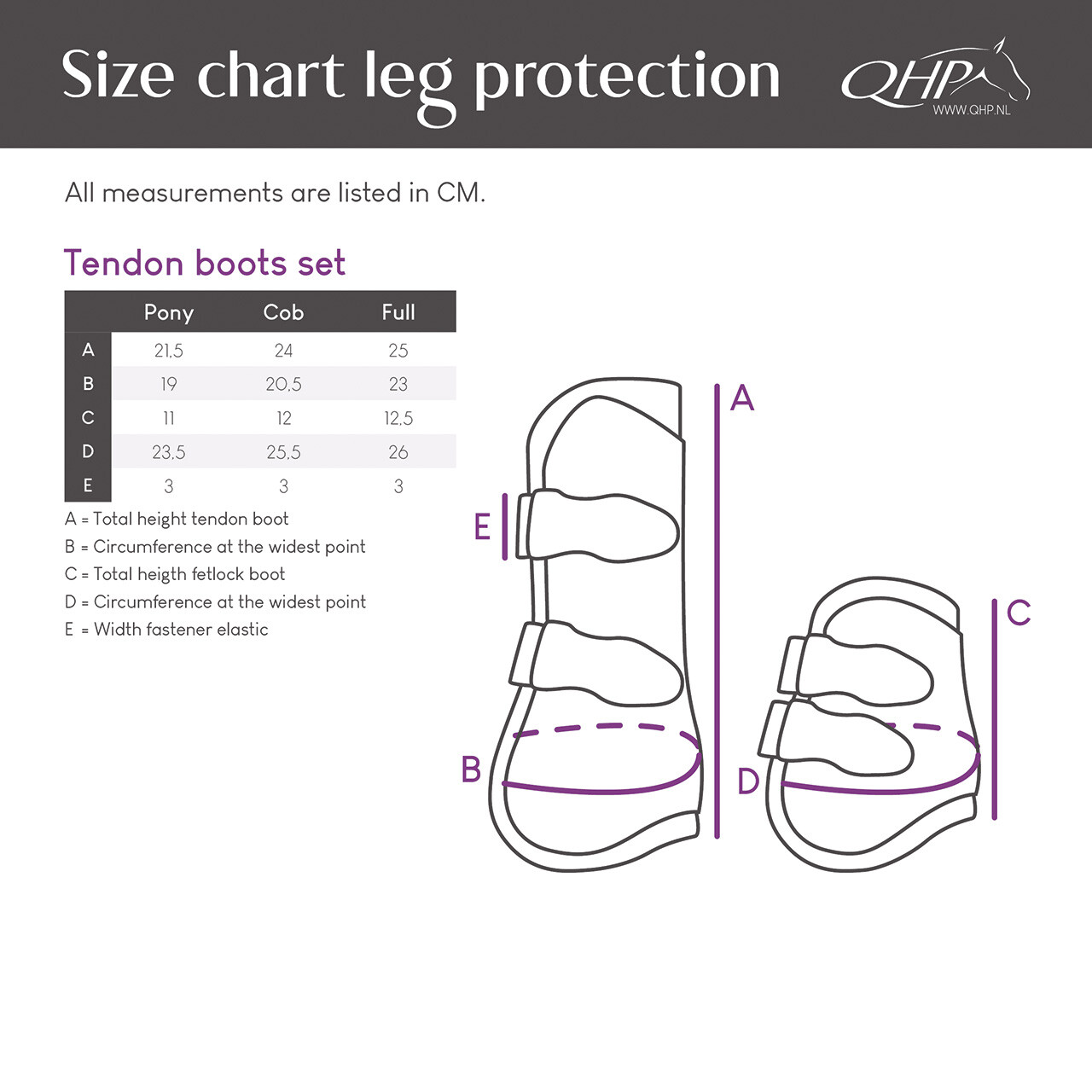 Tendon boots set