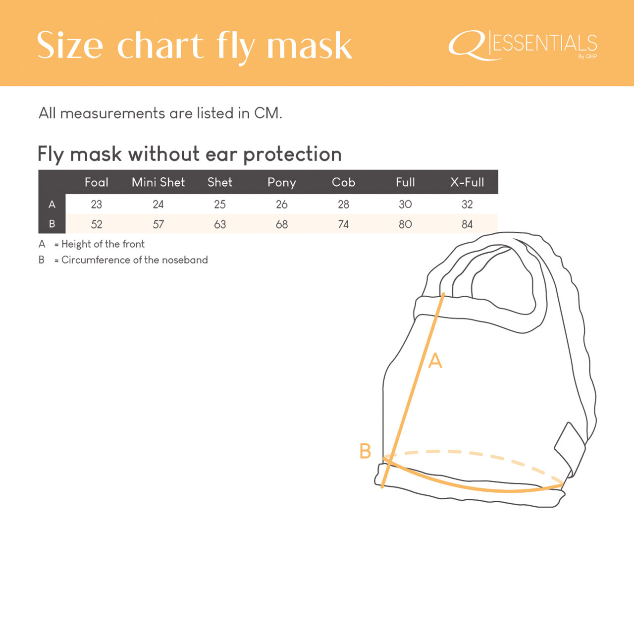 Fly mask without ear protection