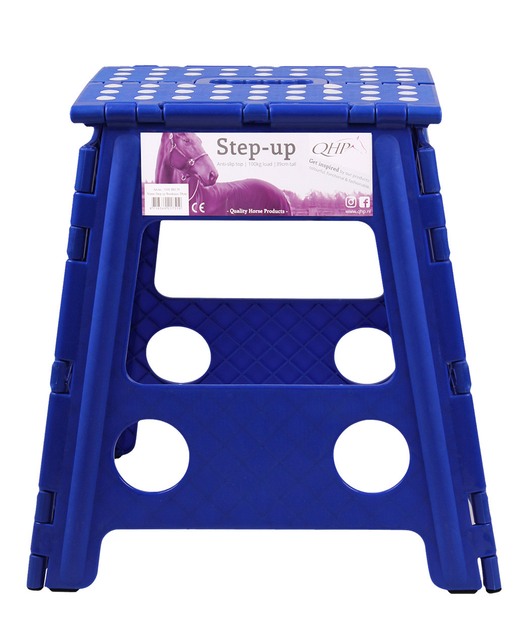 Black One Size Qhp Step Up Stable And Yard Accessory 