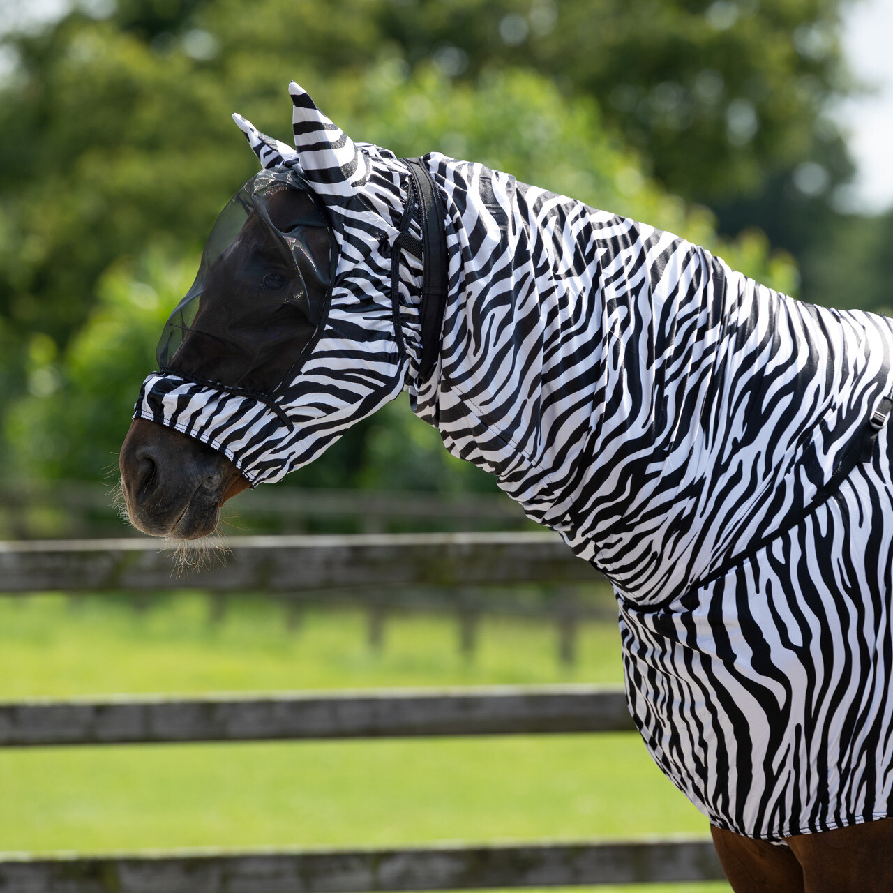 Maska na ekzém s ochranou uší Zebra Maska na ekzém s ochranou uší Zebra