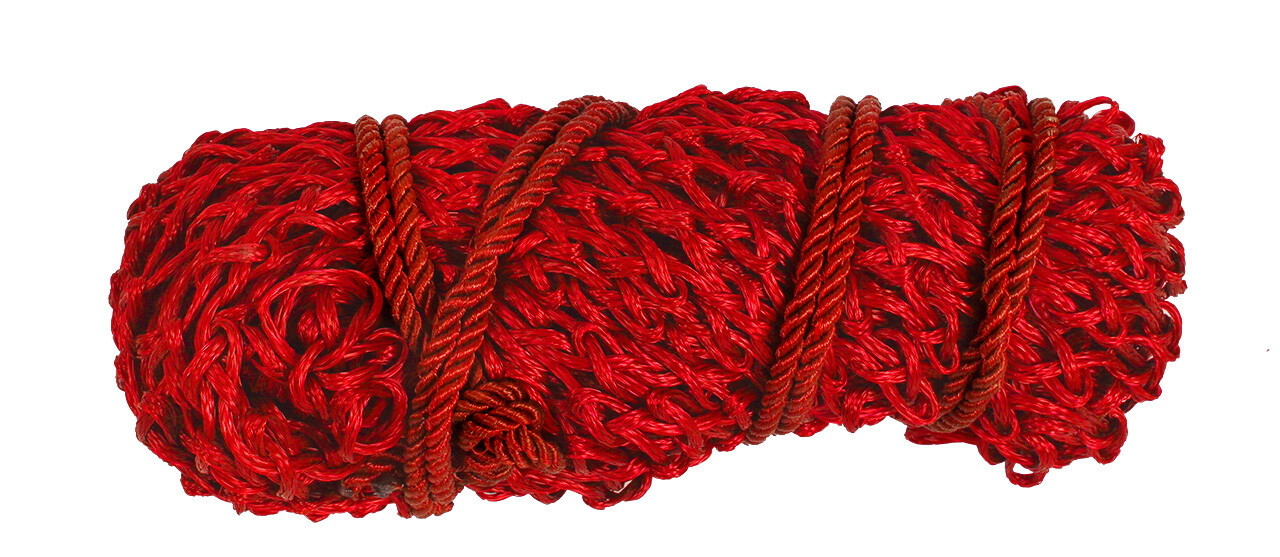 Síť na seno QHP - oka 5x5 cm, červená