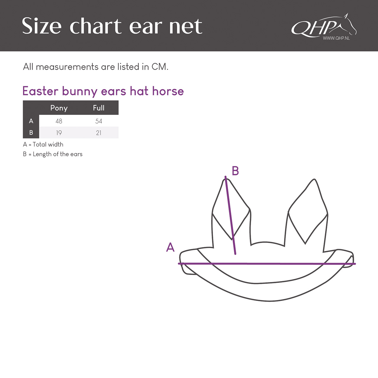 Easter bunny ears hat horse