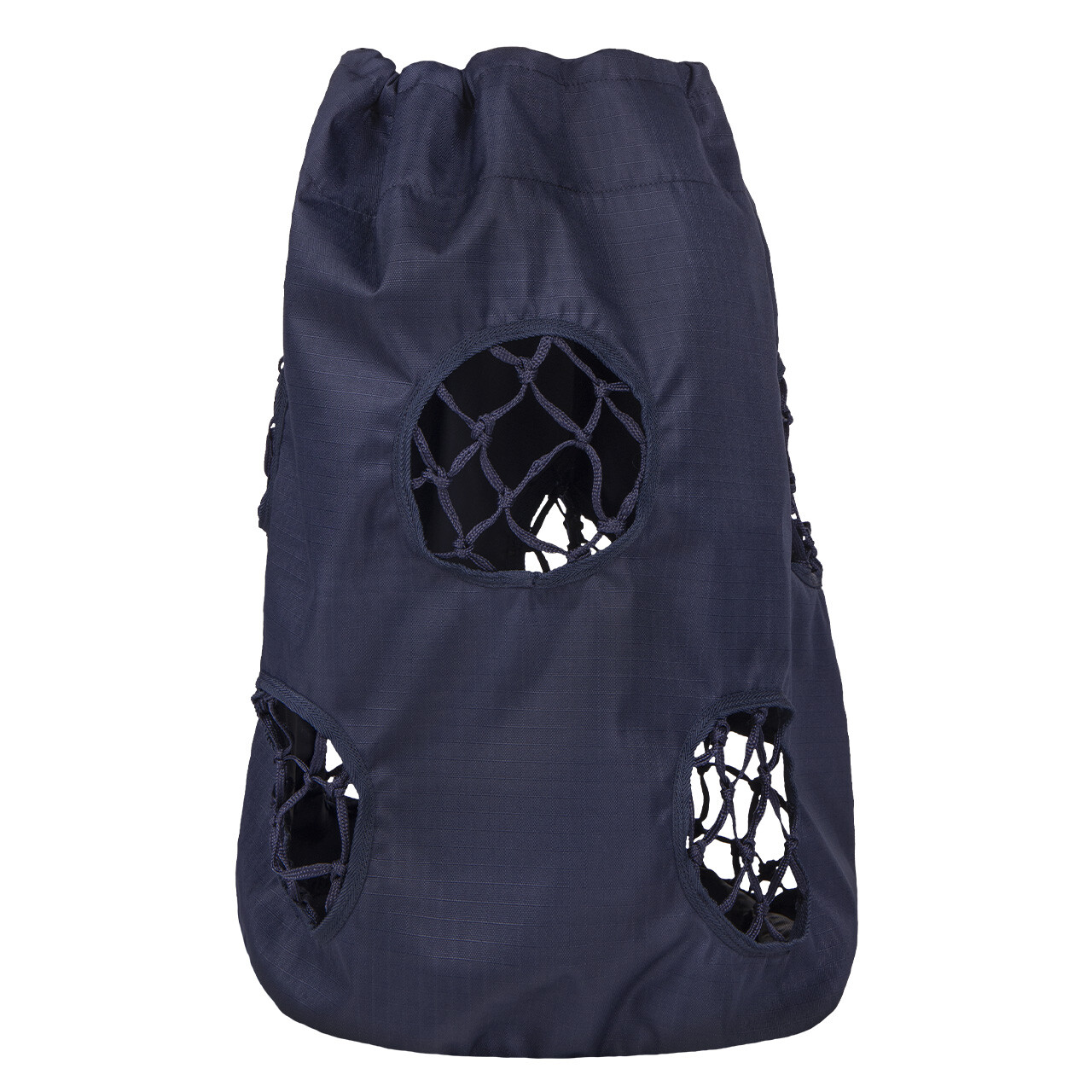 Pytel na seno QHP Multi - oka 15x15 cm, tmavě modrá