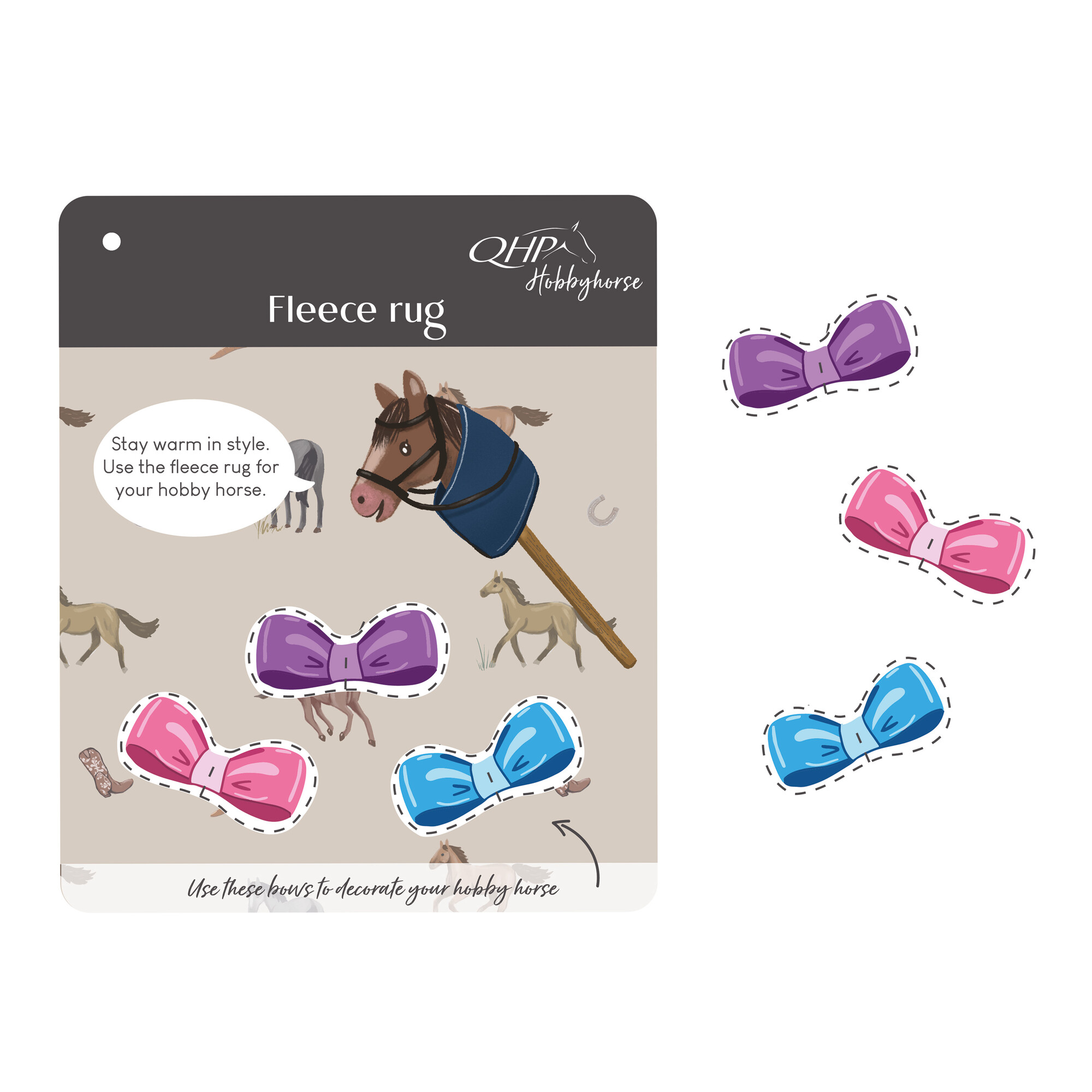 Fleece rug Hobby horse