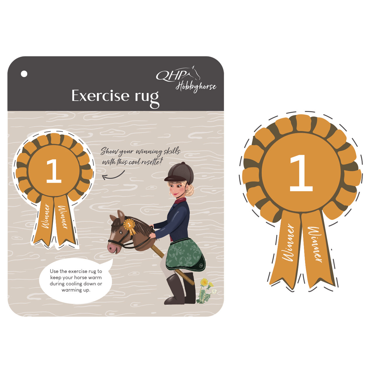Exercise rug Hobby horse