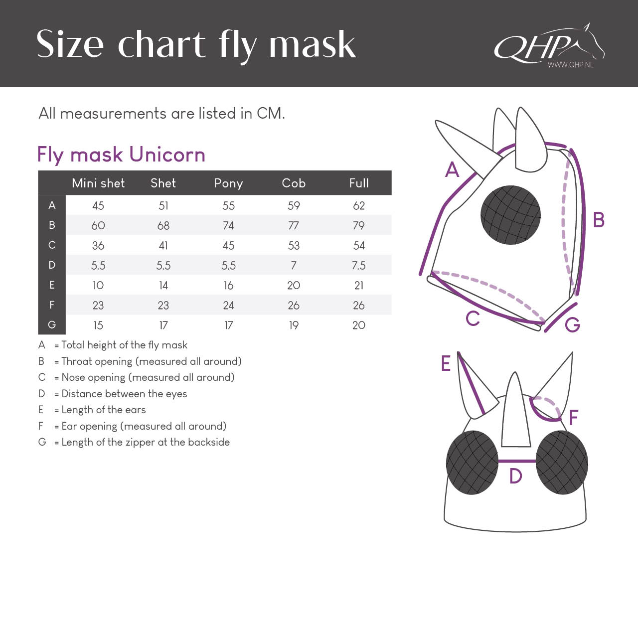 Fly mask Super bug Unicorn