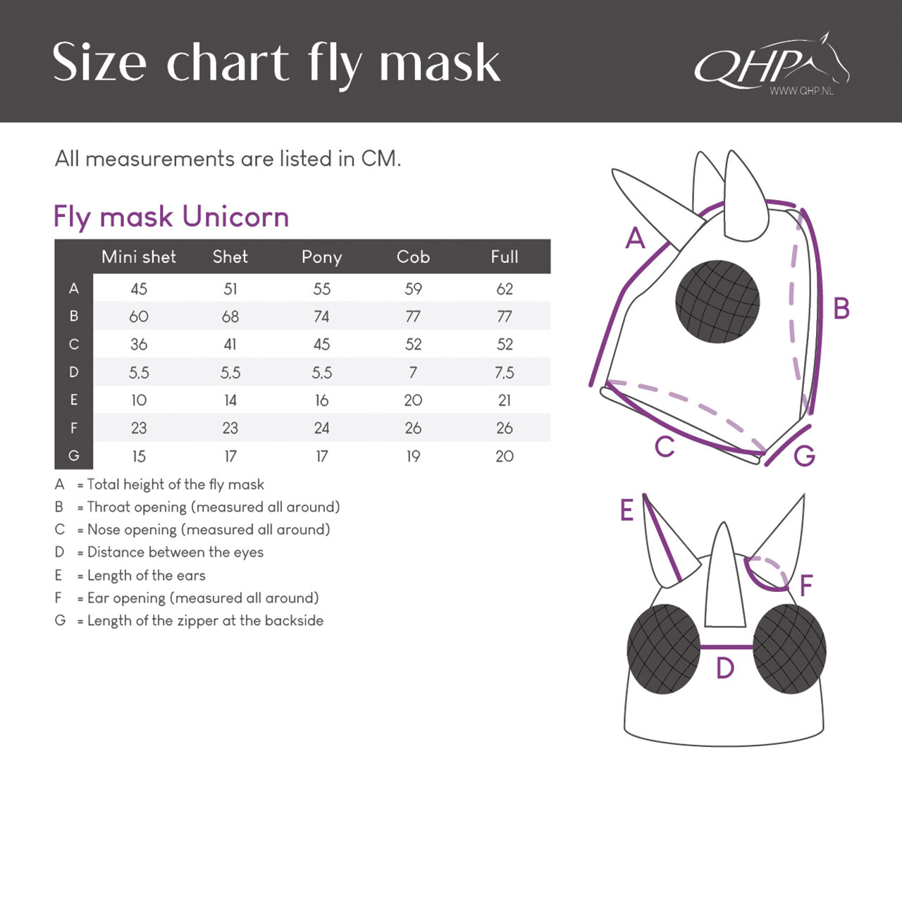 Fly mask Super bug Unicorn