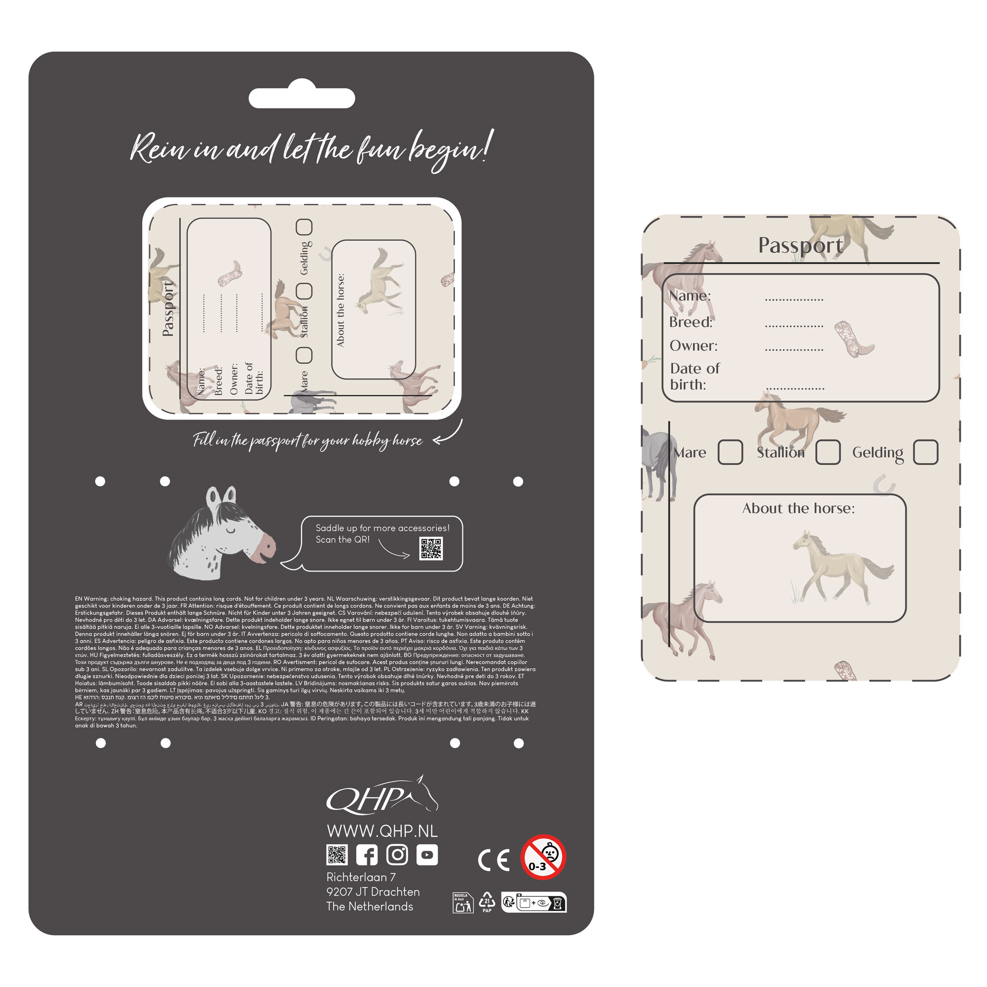 Bridle luxury stitched Hobby horse