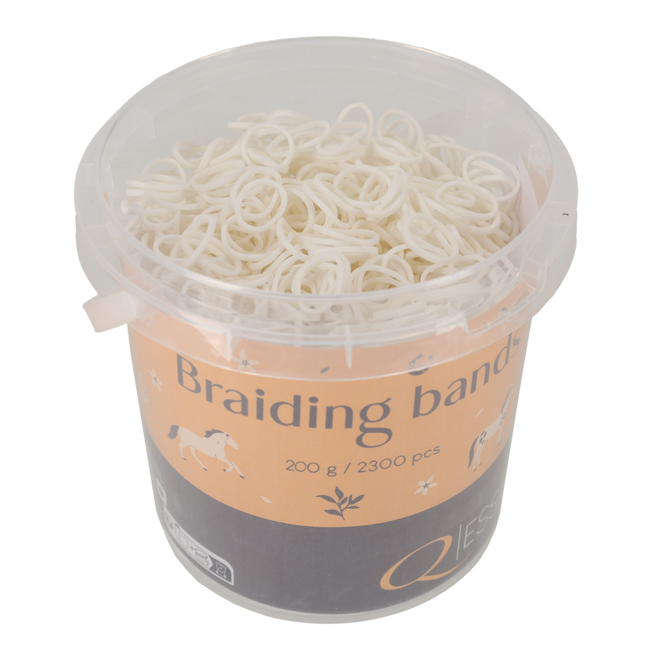 Rubber braiding bands bucket