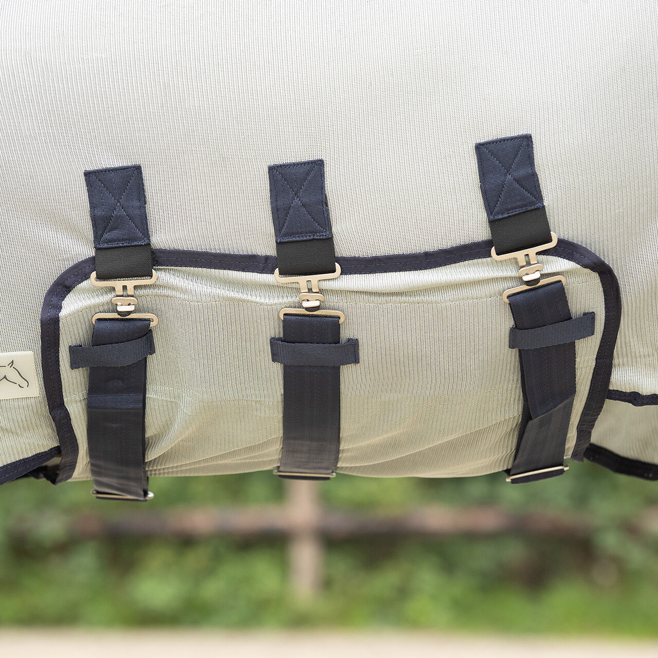 Fly rug with neck and hood