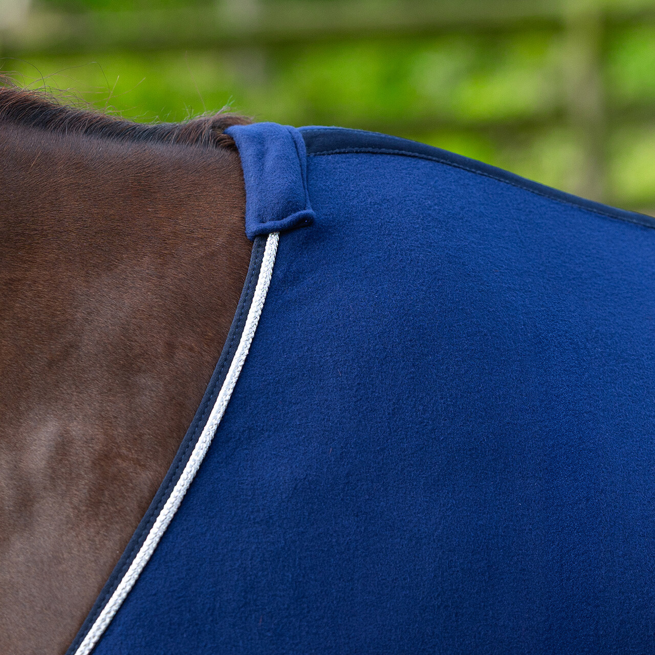 Fleece rug with ornament