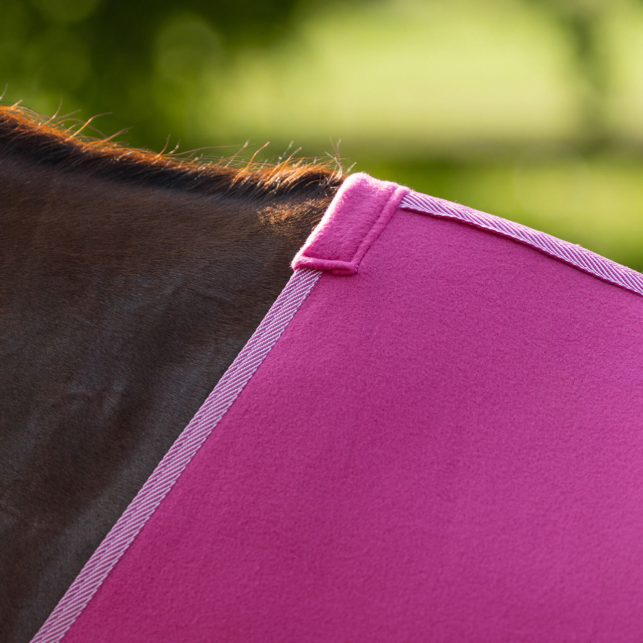 Fleece rug Color with cross surcingles