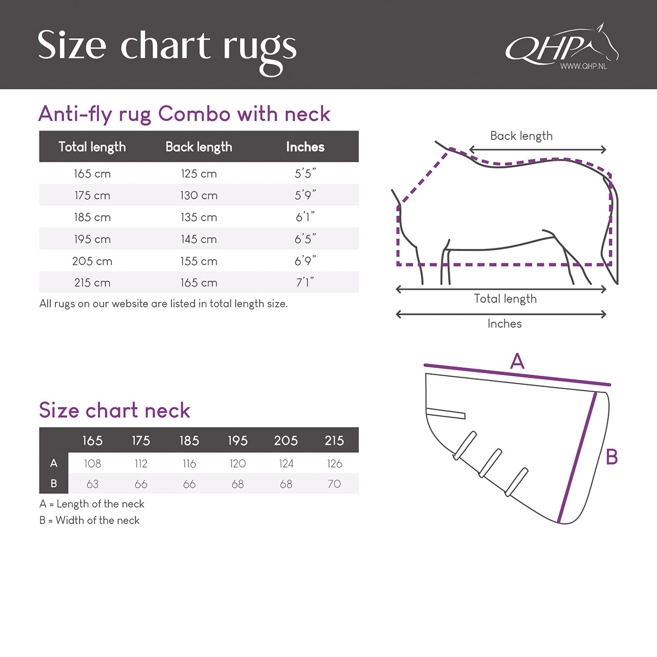Fly rug Combo with neck