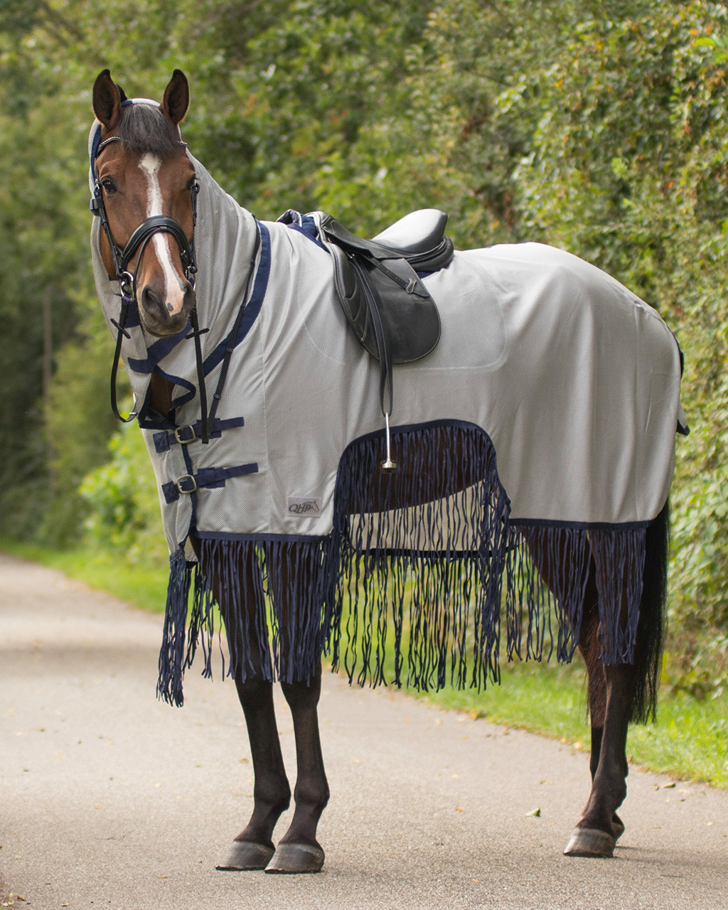 Exercise fly sheet with fringes QHP Everything for horse and rider