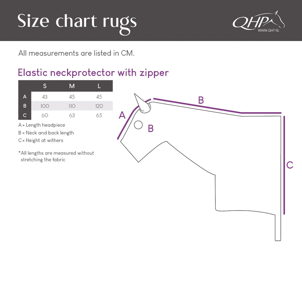 Elastic neckprotector with zipper