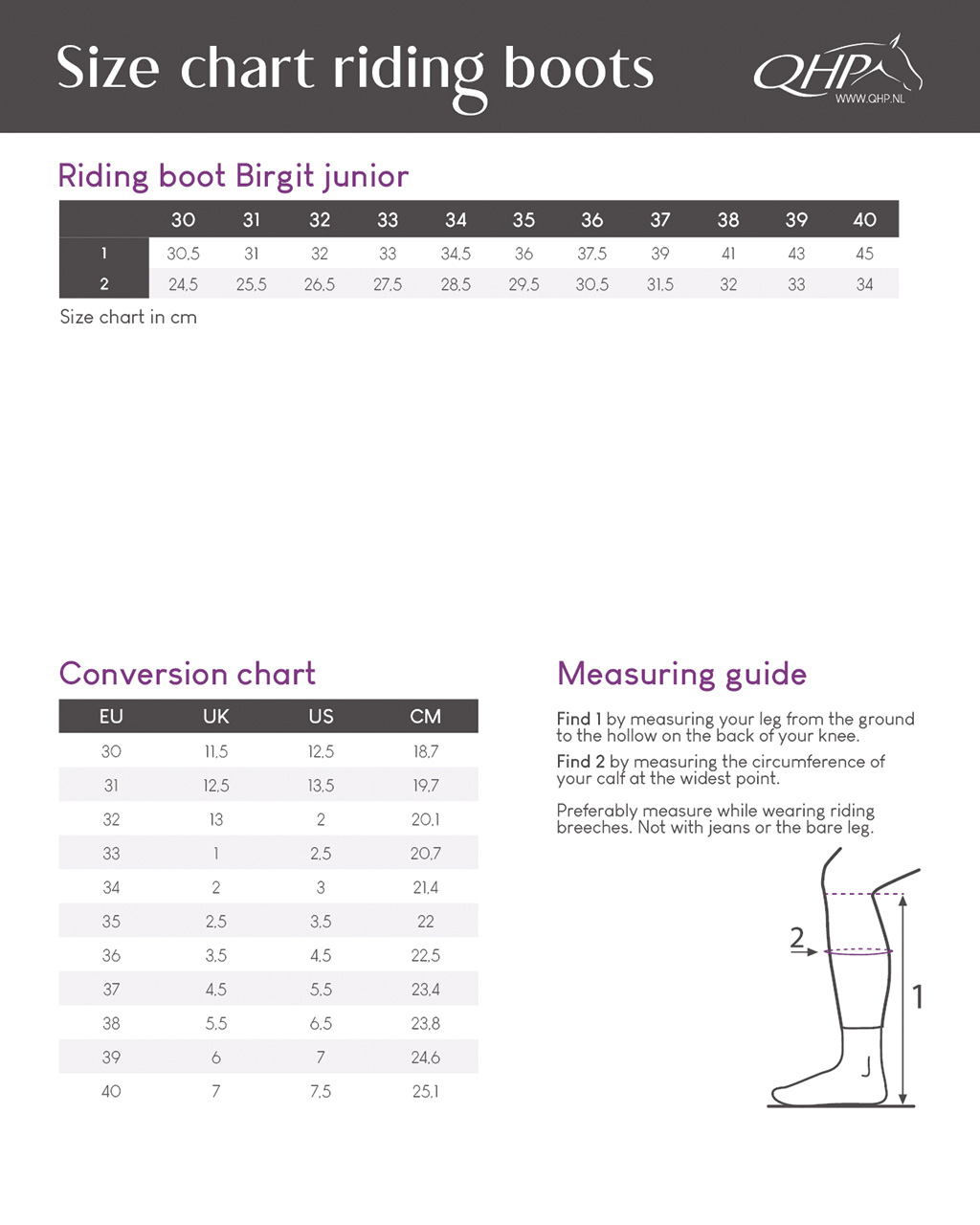 Riding boot Birgit Junior