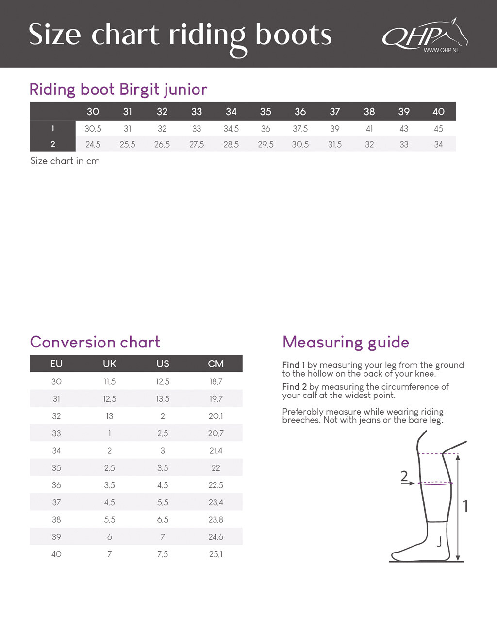 Riding boot Birgit Junior