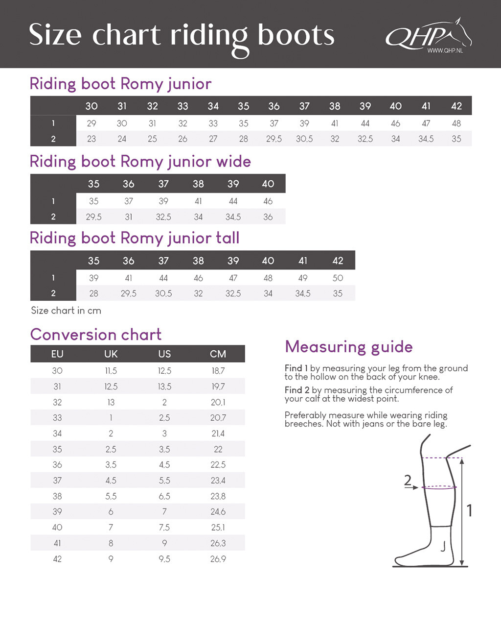 Riding boot Romy Junior wide