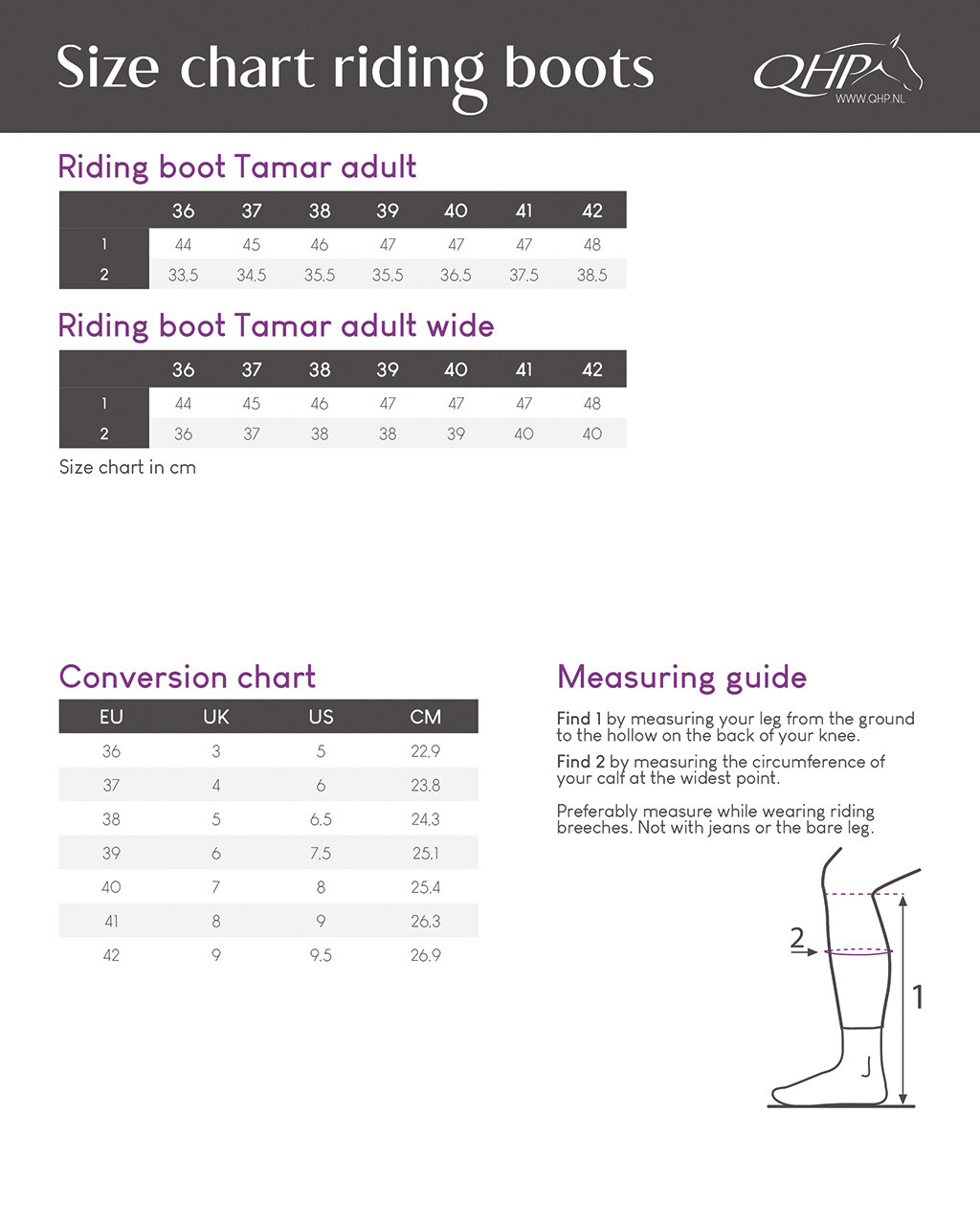 Riding boot Tamar Adult wide