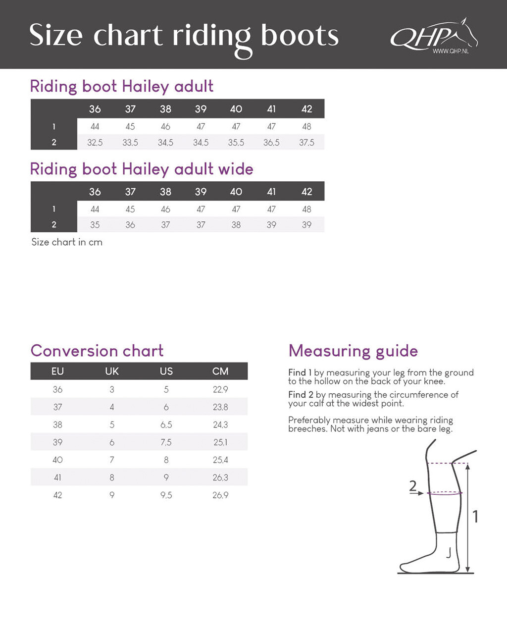 Riding boot Hailey Adult wide
