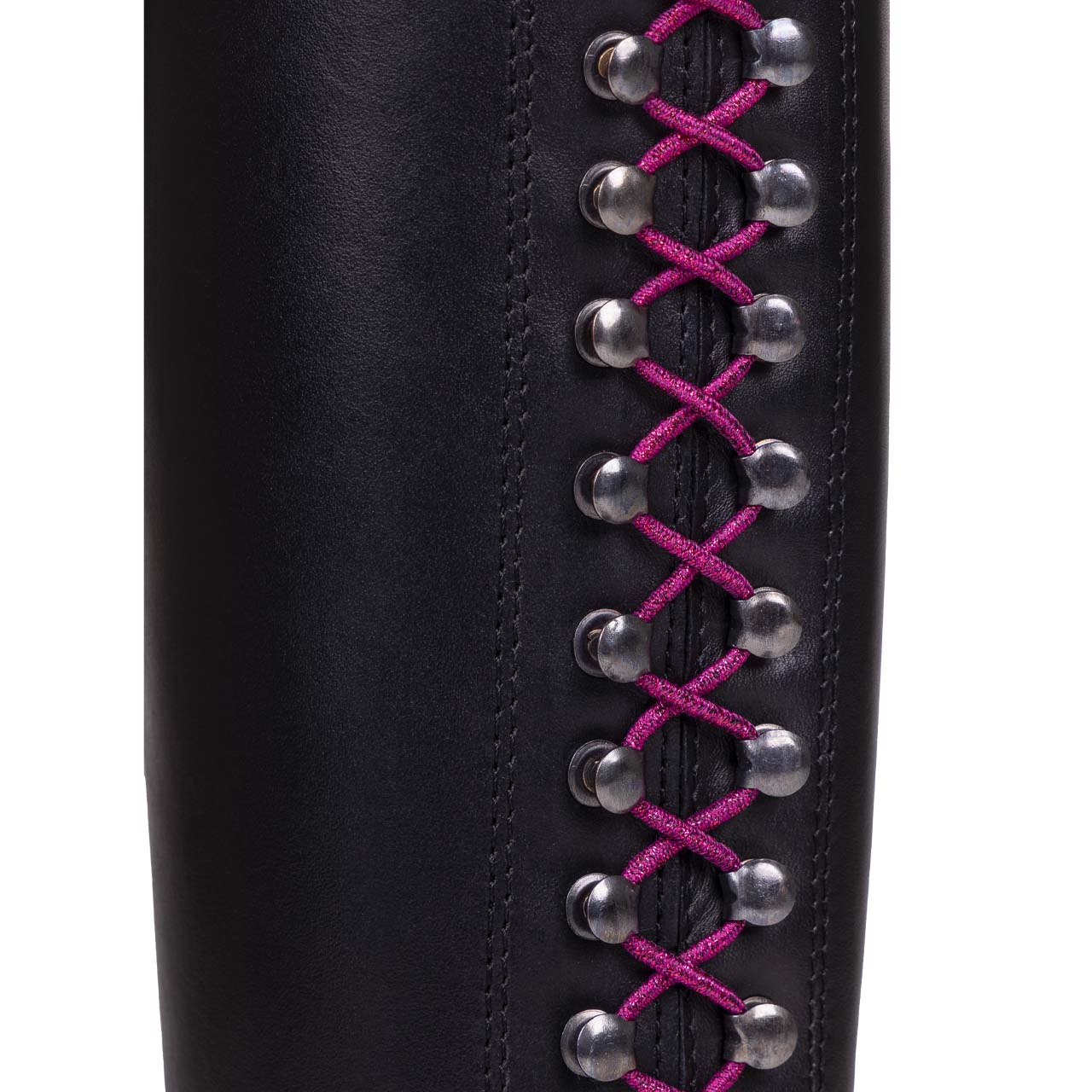 Elasticized laces glitter extra long