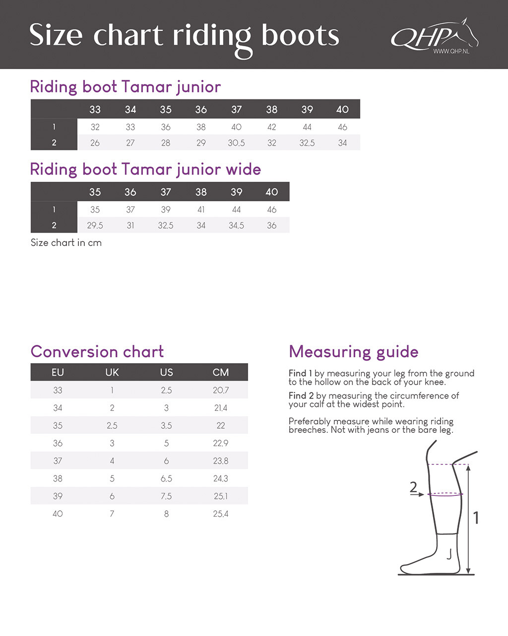 Riding boot Tamar Junior wide