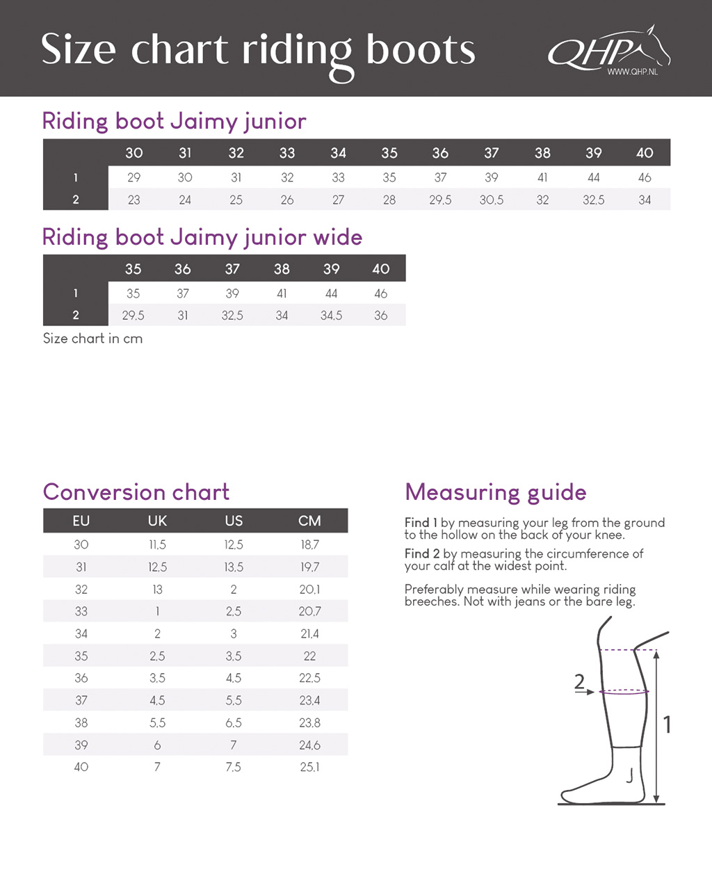 Riding boot Jaimy Junior wide