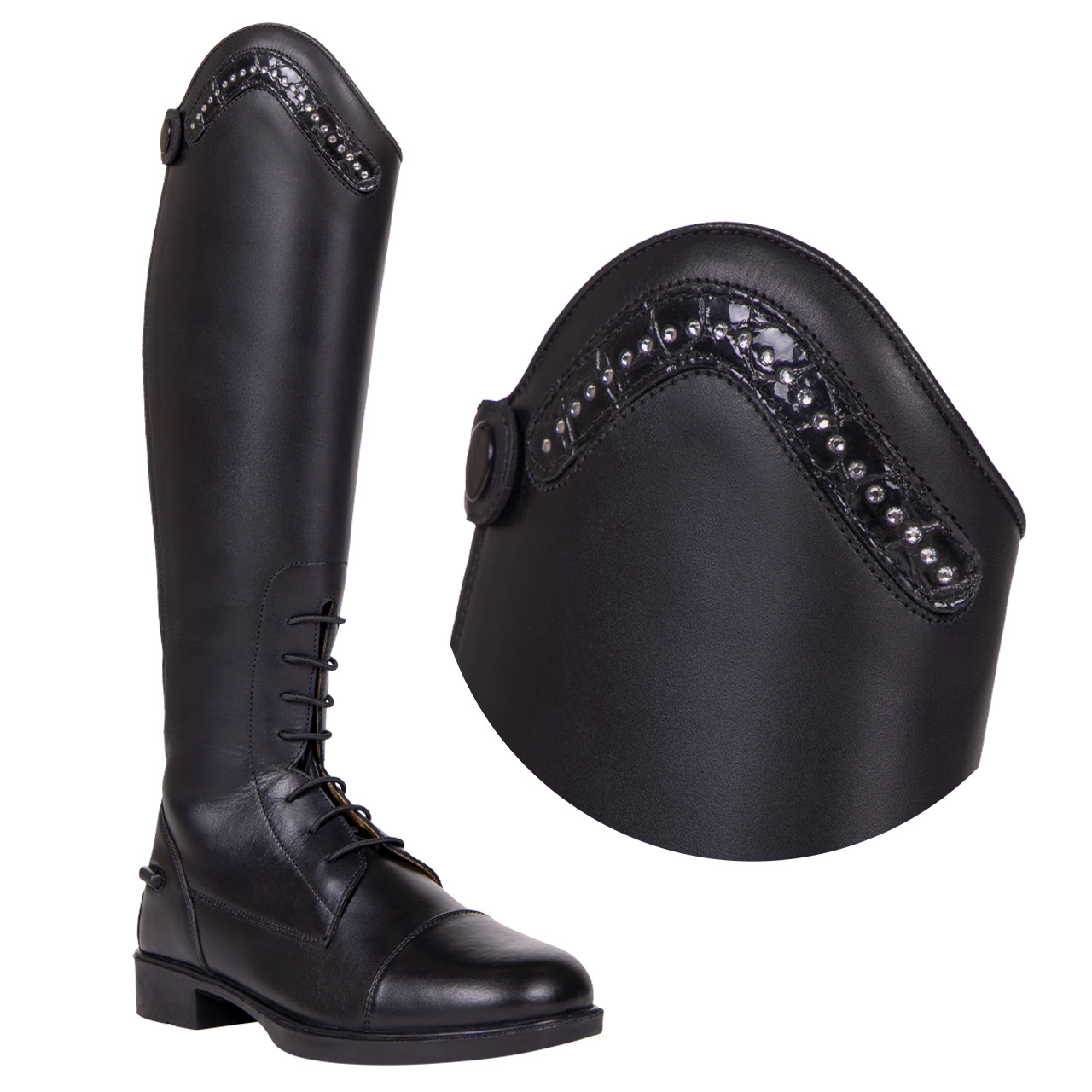 Exchangeable top Jaimy croco shine