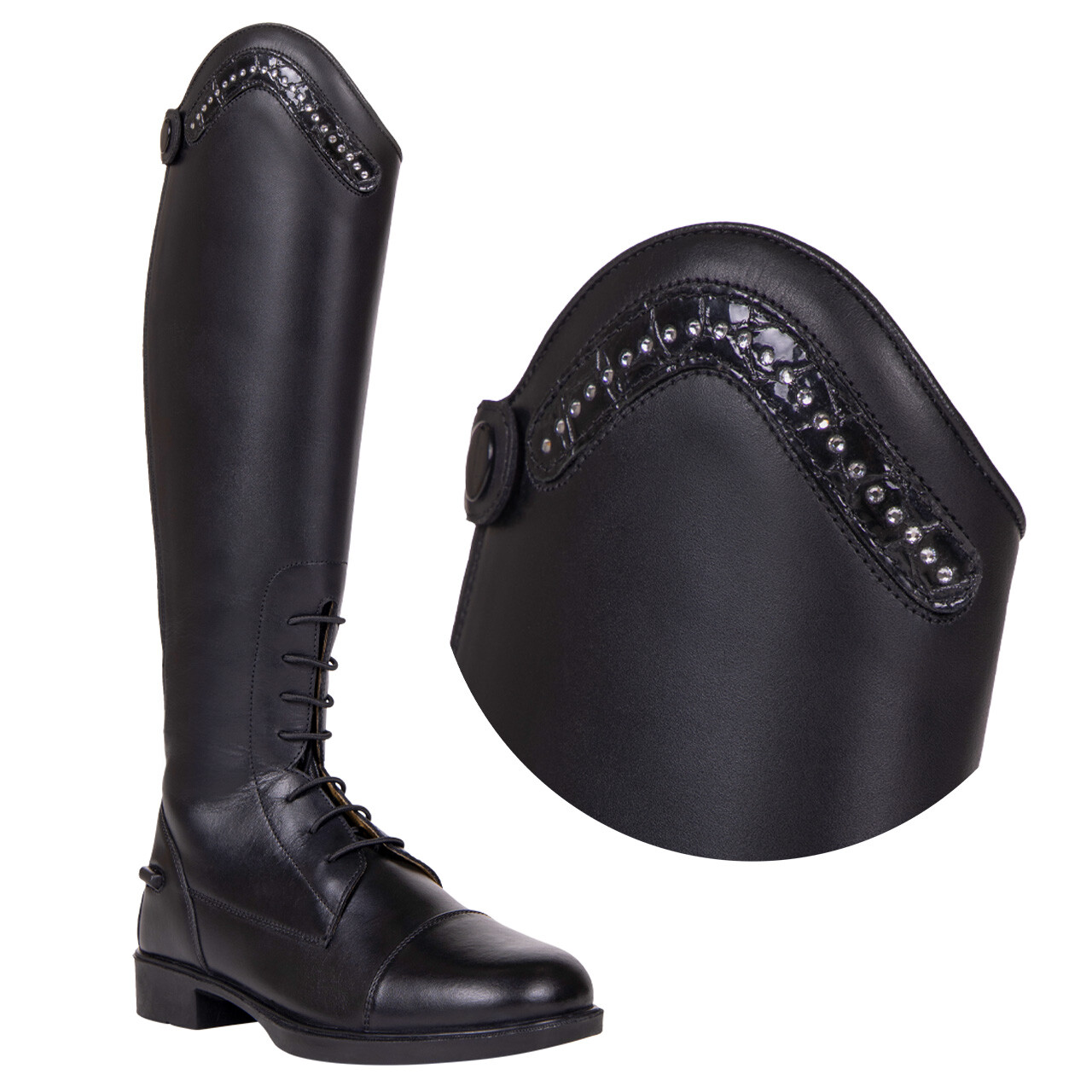 Exchangeable top Jaimy croco shine