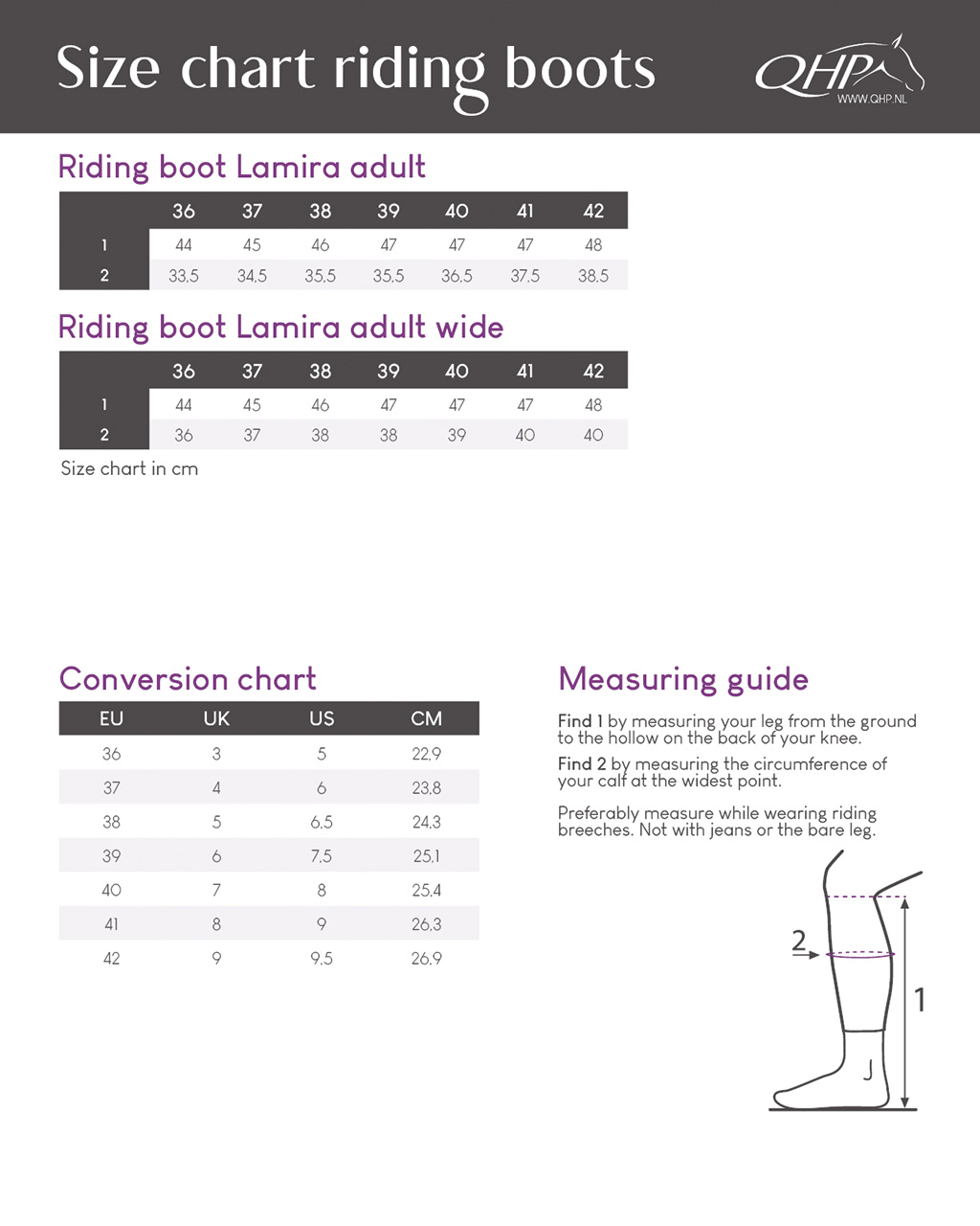 Riding boot Lamira Adult wide