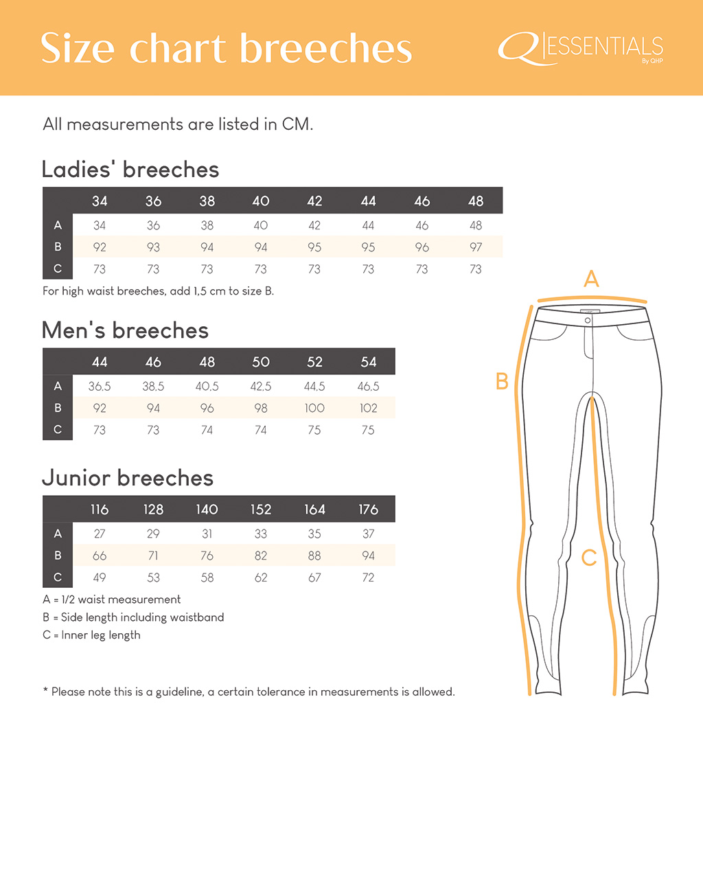 Breeches Junior full grip