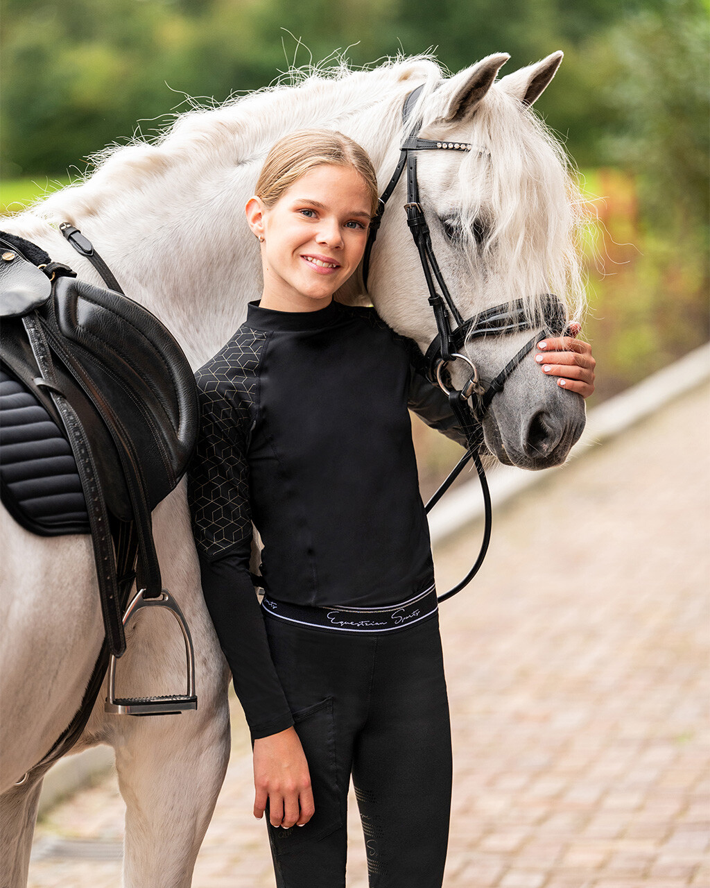 Riding tights Eden Junior full grip